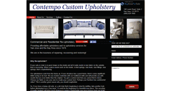 Desktop Screenshot of contempoupholstery.com
