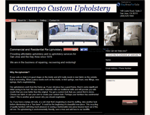 Tablet Screenshot of contempoupholstery.com